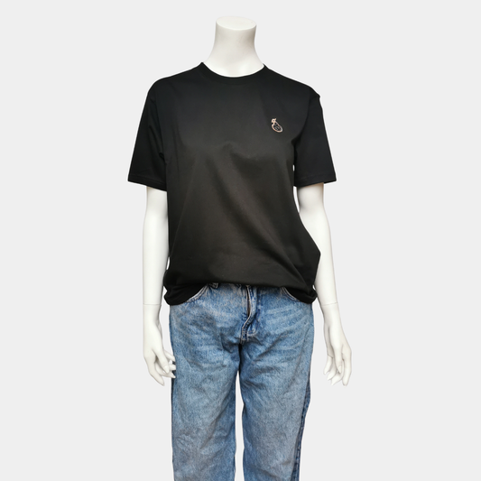 T-Shirt Basic Pear aus Bio-Baumwolle - schwarz