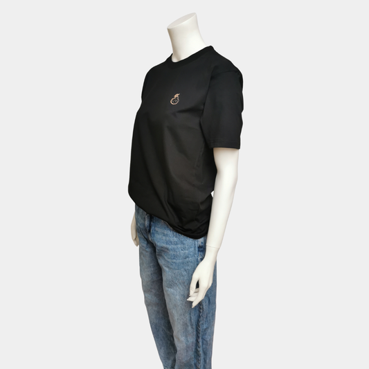 T-Shirt Basic Pear aus Bio-Baumwolle - schwarz