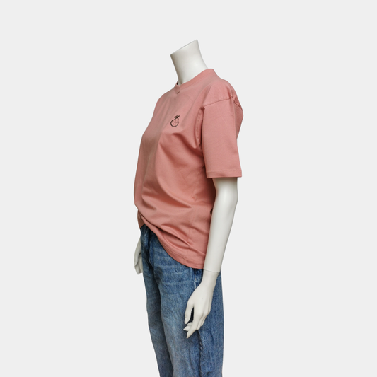 T-Shirt Basic Pear aus Bio-Baumwolle - Puderrosa