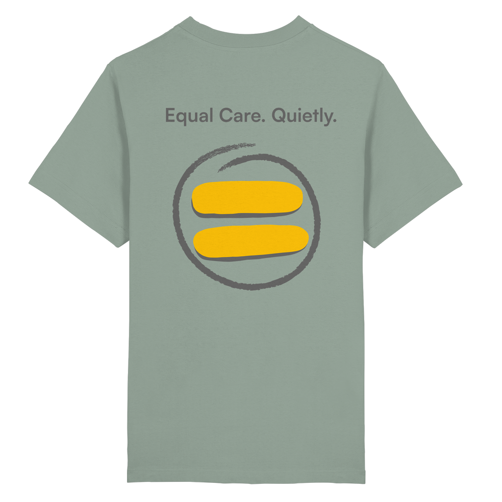 Equal Care Quietly - Heavy Oversized Organic Shirt