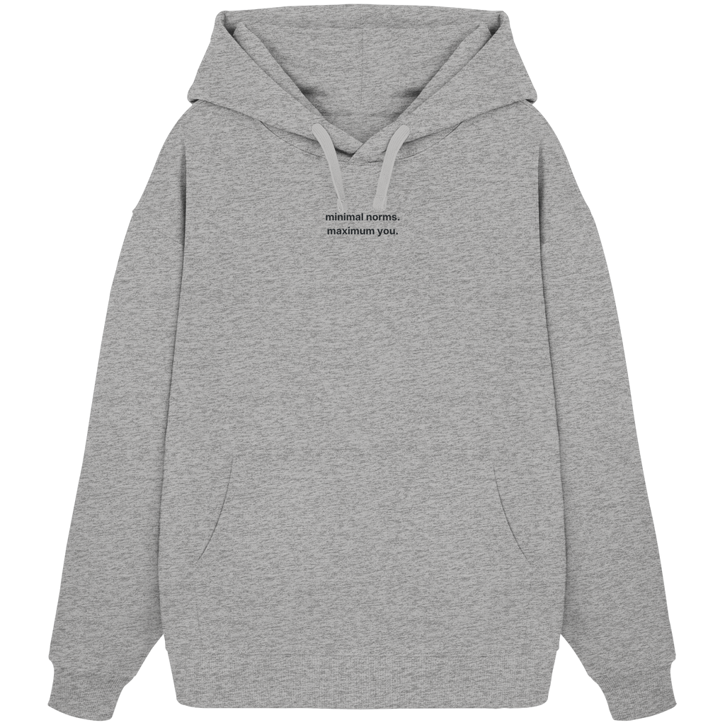 Minimal norms - Organic Oversize Hoodie