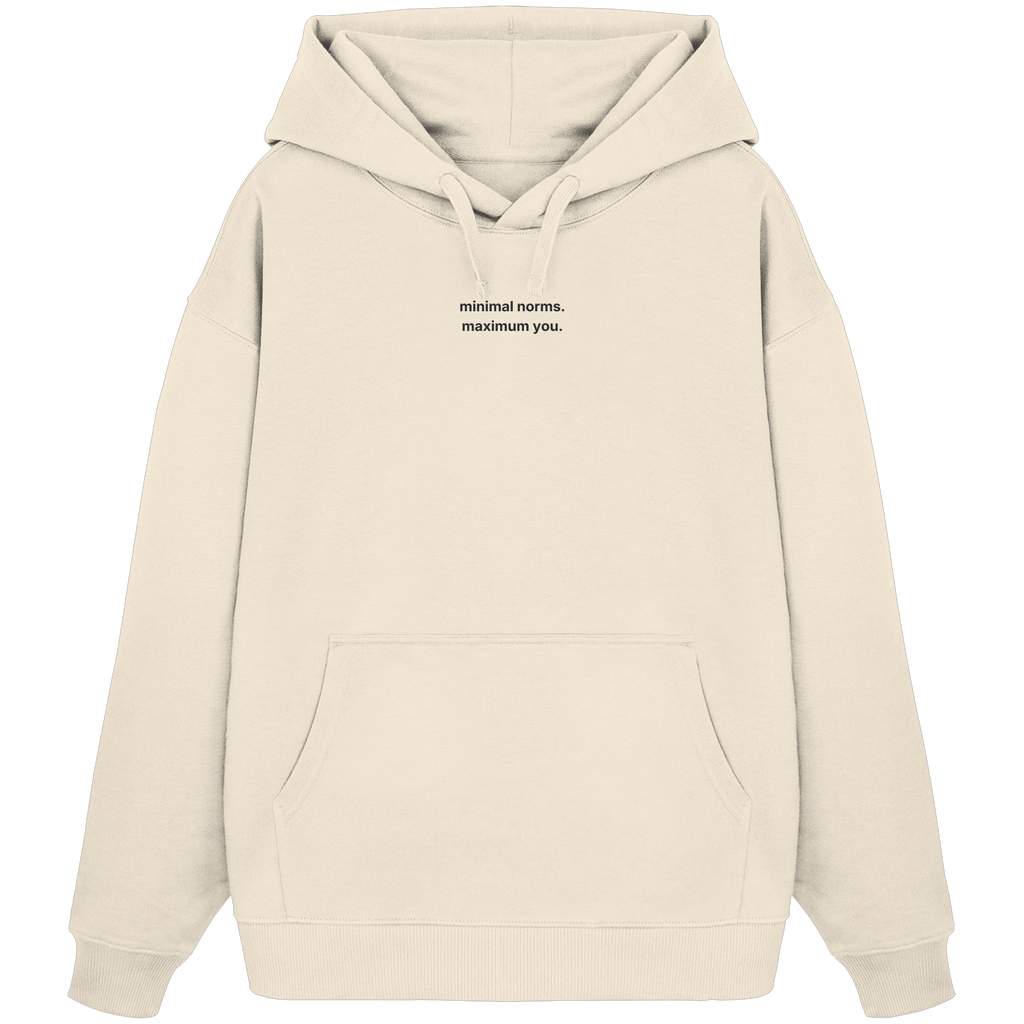 Minimal norms - Organic Oversize Hoodie