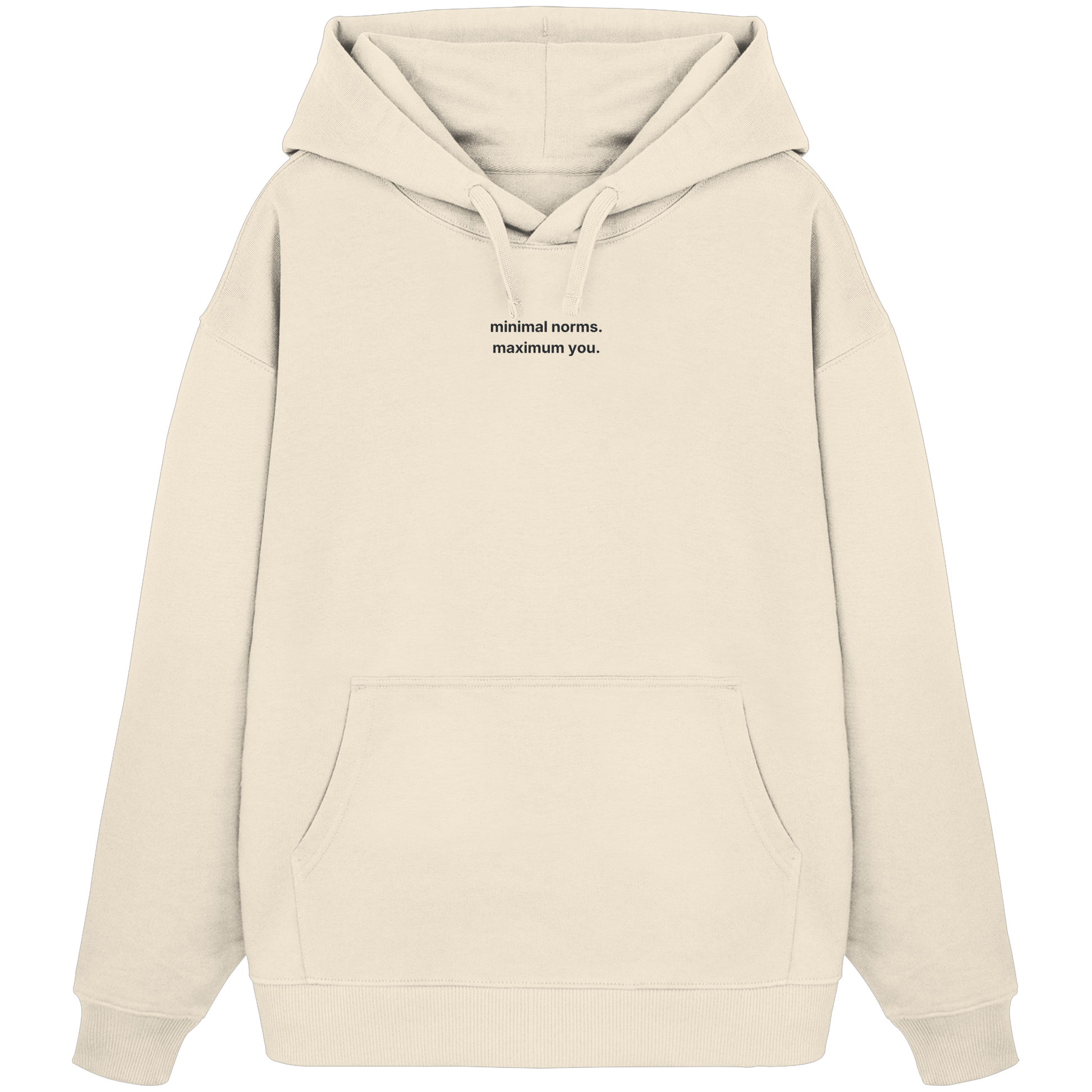 Minimal norms - Organic Oversize Hoodie