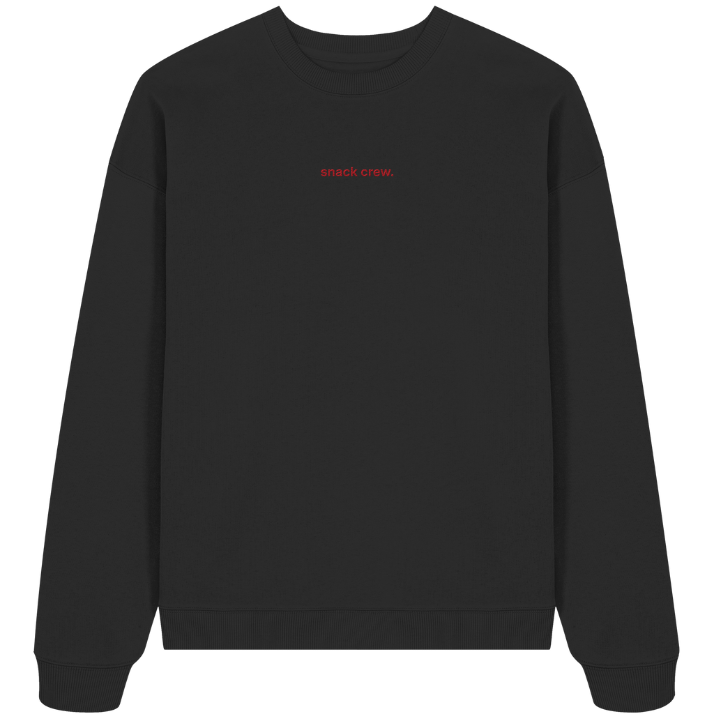 snack crew - Organic Oversize Sweatshirt
