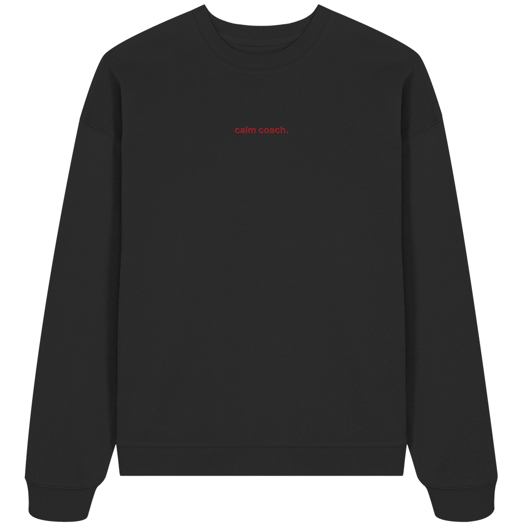 calm coach - Organic Oversize Sweatshirt