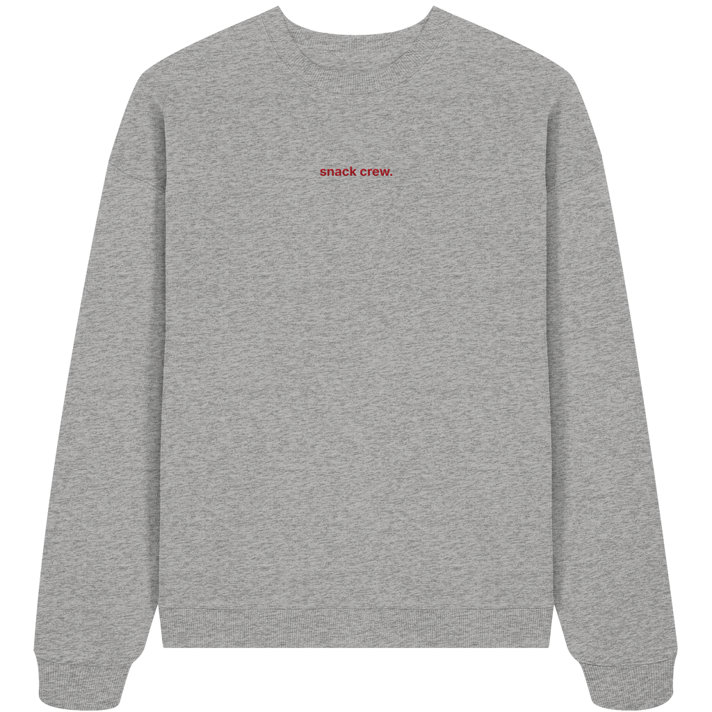 snack crew - Organic Oversize Sweatshirt