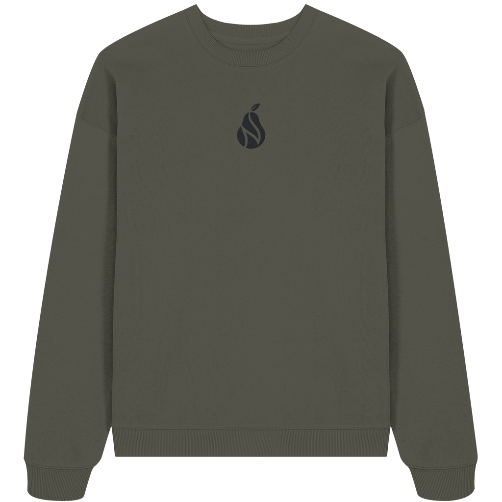 Gestickte Birne - Organic Oversize Sweatshirt