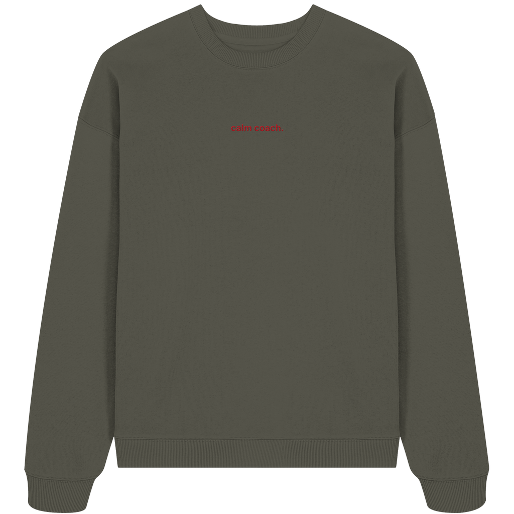 calm coach - Organic Oversize Sweatshirt