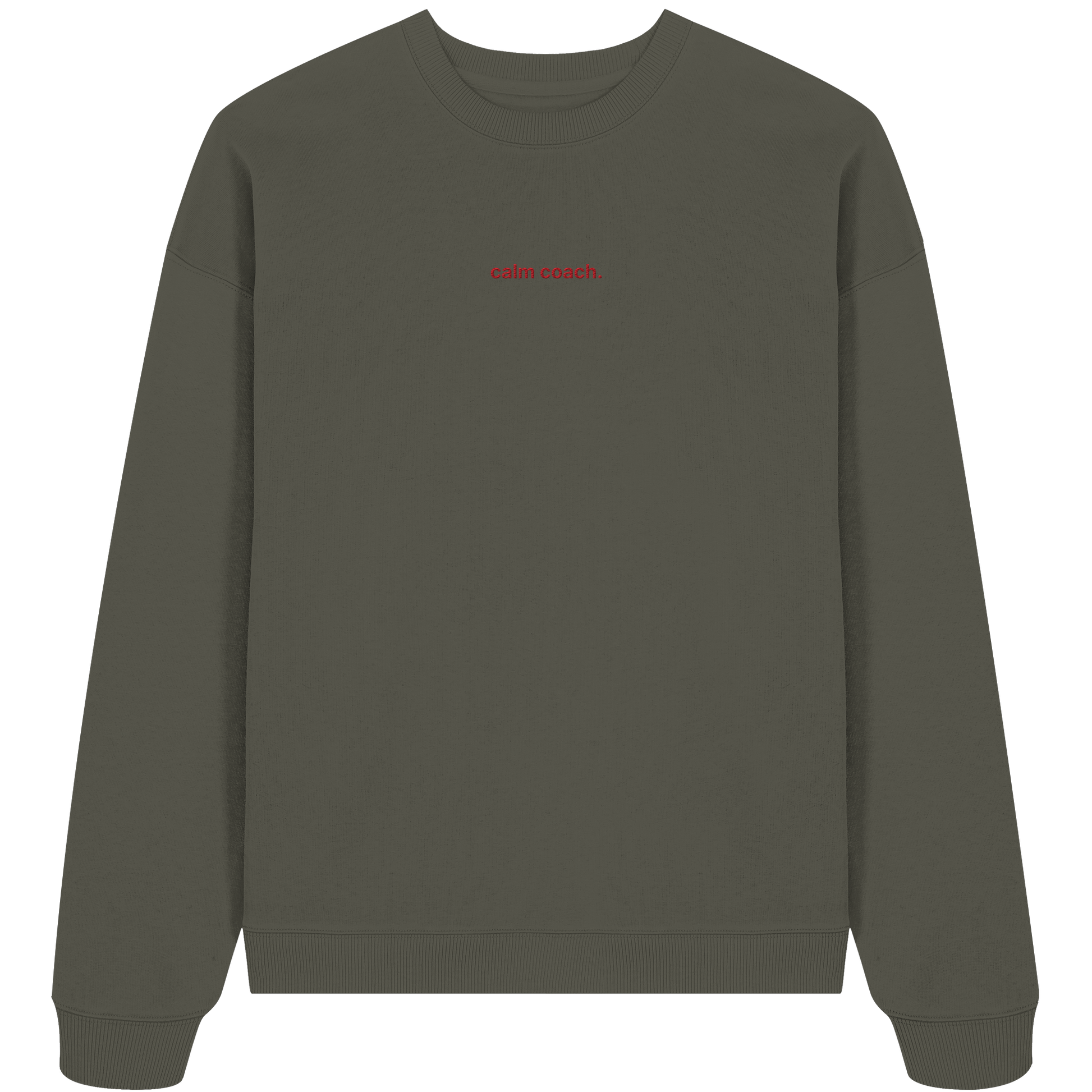 calm coach - Organic Oversize Sweatshirt