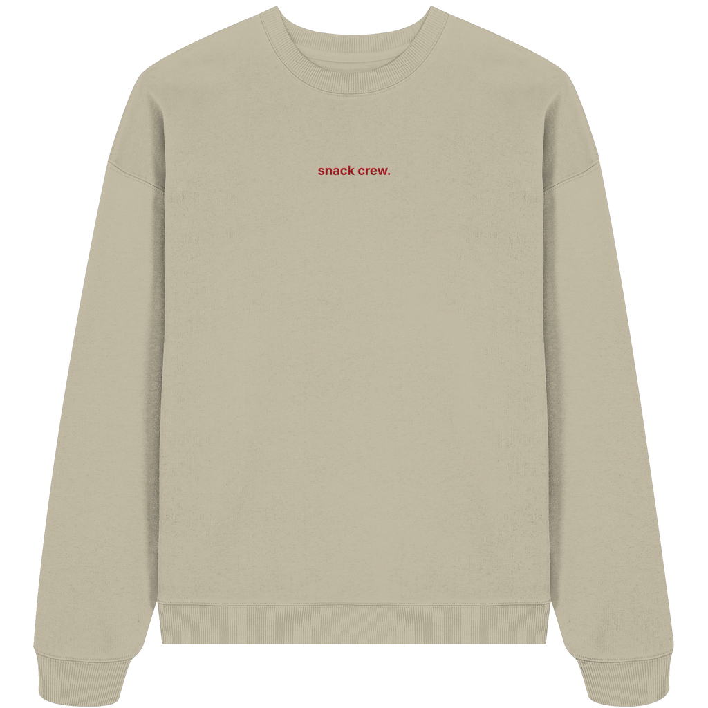 snack crew - Organic Oversize Sweatshirt